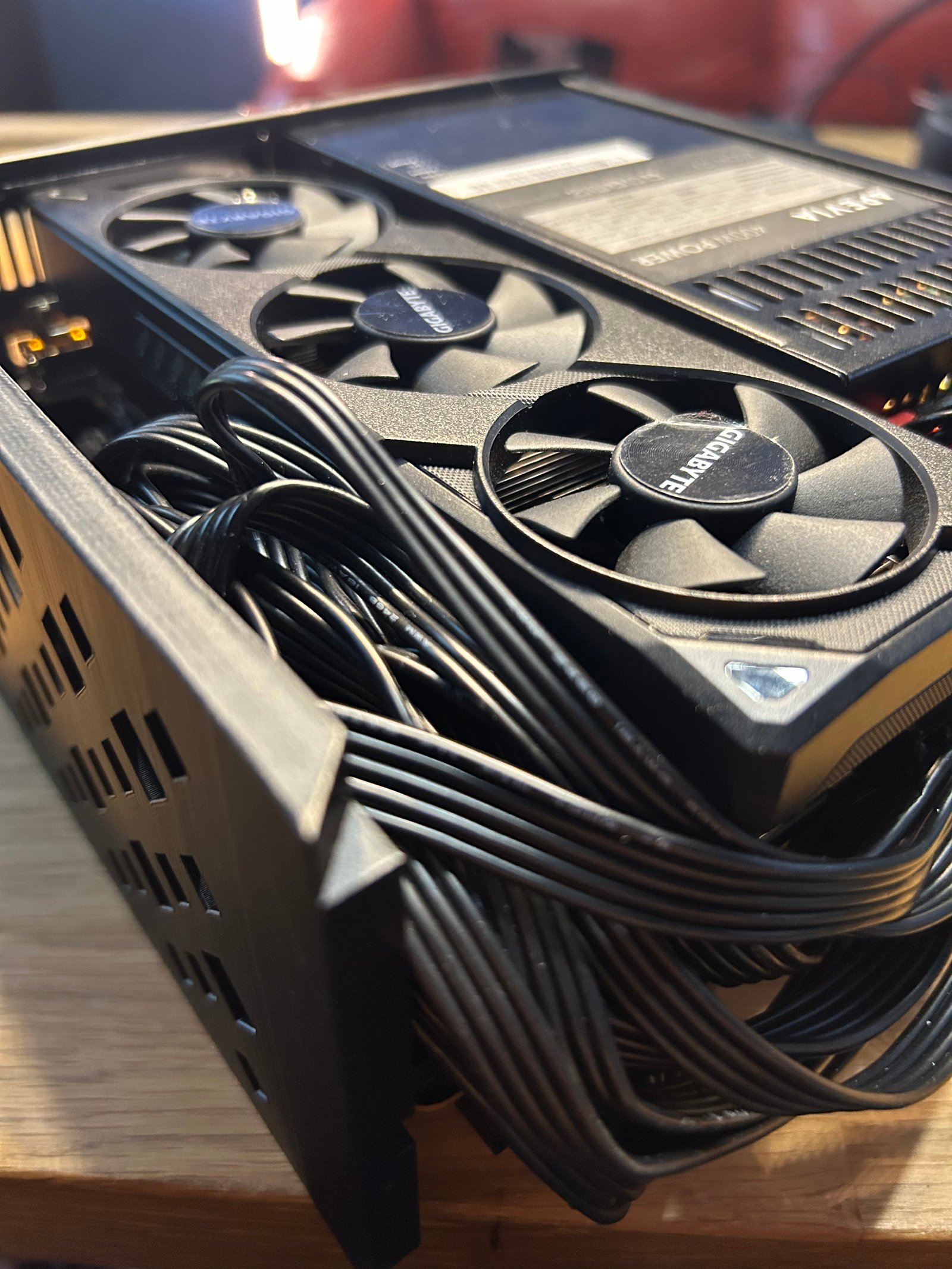 3D printed Mini-ITX case V6 front plate