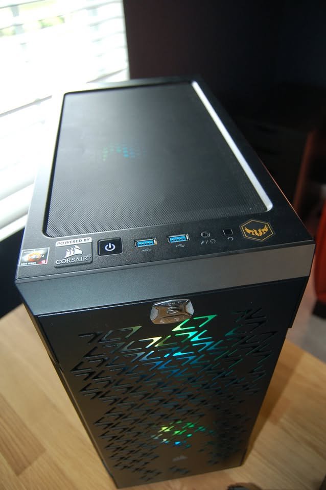 ATX 1080 Ti gaming PC rear panel